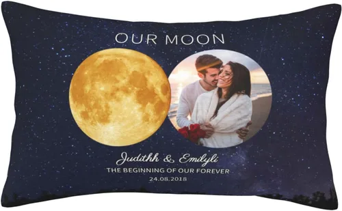 Miniatura 27 de Custom The Day You Became Our Mom Pillow Cover, Personalized Family Birth Moon Phase Pillowcases with Name Birthdate Gift for Mom Dad Father's Day