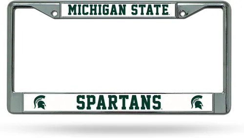Miniatura 47 de Rico Industries NCAA Premium 12" x 6" Chrome Frame with Plastic Inserts - Car/Truck/SUV Automobile Accessory