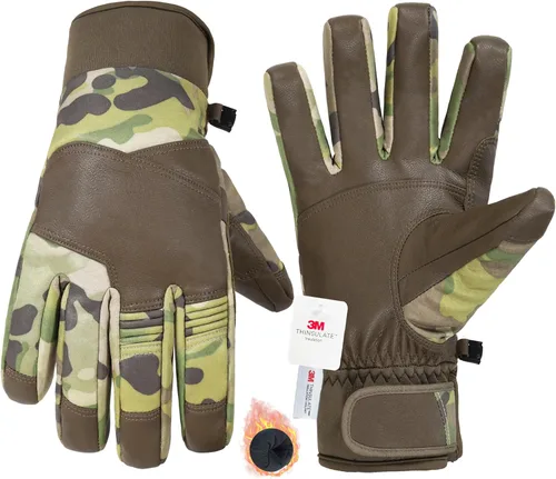 Miniatura 12 de HANDLANDY Winter Work Gloves, 3M Thinsulate Waterproof Insulated Glove for Men Women Rosa