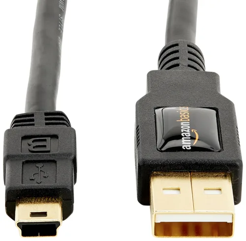 Miniatura 2 de Amazon Basics Cable USB-A a Mini USB 2.0, velocidad de transferencia de 480 Mbps con enchufes chapados en oro, 3 pies, negro