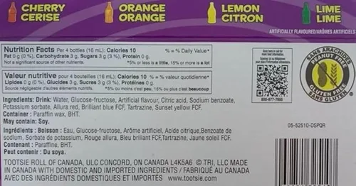 Miniatura 2 de 8 botellas de cera (paquete de 1) bebidas de azúcar auténticos caramelos Nik-L-Nip Throwback