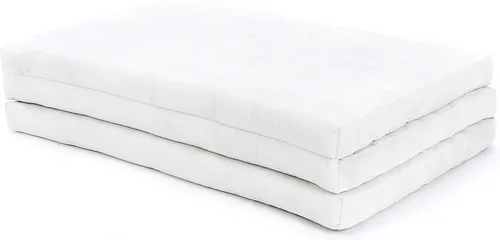 Miniatura 13 de Leewadee - Colchón tailandés plegable grande, 82 x 46 x 3 pulgadas, cama de invitados, cama triple plegable, cojín de masaje tailandés TV asiento