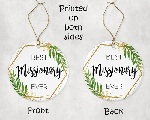 Miniatura 3 de Adorno de Navidad misionero, regalo de Navidad para misionero, el mejor misionero del mundo, el mejor misionero de la historia, regalos misioneros