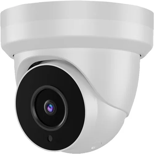 Cámara de torreta IP PoE de 8MP 4K para exteriores, cámara domo de seguridad IP H.265 PoE con visión nocturna de 80 pies, lente de 0.110 in, gran