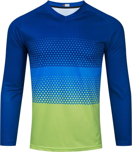 Camiseta de bicicleta de montaña para hombre, manga larga, ropa todoterreno para descenso y motocross, camisetas transpirablesque absorben la humedad