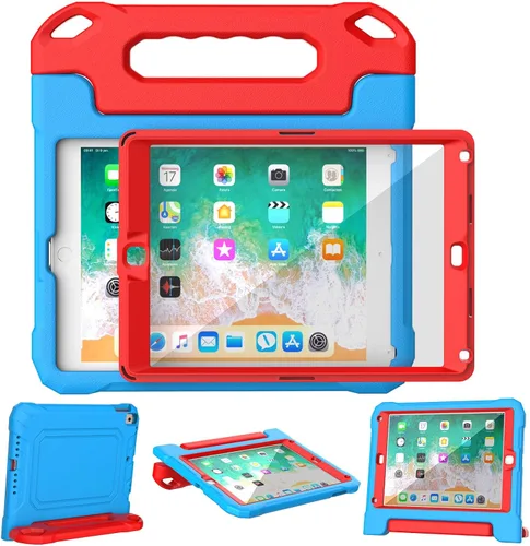 Miniatura 10 de YIHE - Funda infantil para iPad de 9.7 pulgadas con protector de pantalla, mango a prueba de golpes, funda convertible con soporte para iPad 9.7