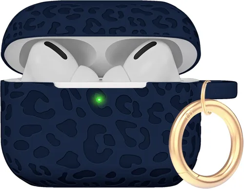 Miniatura 78 de Funda de silicona con flores compatible con AirPods Pro 2019, Gawnock - Funda suave y flexible para imprimir para mujeres y niñas con llavero - Flor