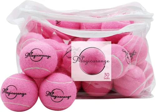 Miniatura 19 de Magicorange Pelotas de tenis, paquete de 60 pelotas de tenis de entrenamiento avanzado, pelotas de práctica, pelotas de juego para perros y Verde