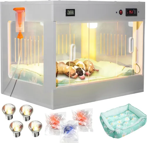 Incubadora inteligente para cachorros recién nacidos, familia grande, caja para mascotas, calentador de laboratorio, jaula para perros