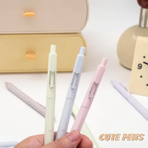 Miniatura 5 de Aisibeiger Bolígrafos de gel de 0.020 in de tinta negra, bolígrafos retráctiles de gel para escritura suave, suministros de oficina (12 unidades)