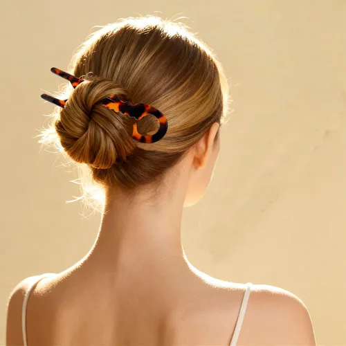 Miniatura 2 de Horquillas grandes curvas, elegantes horquillas francesas con diseño dentado antideslizante, accesorios para el cabello para mujeres, peinados