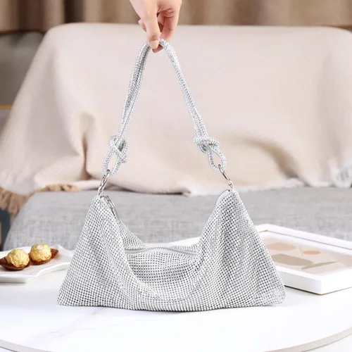 Miniatura 2 de Covelin Bolso de mano de diamante brillante de moda para mujer