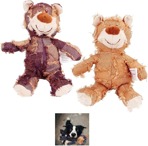 Miniatura 11 de Oso robusto indestructible 2023, tamaño grande, juguetes para perros, compañero de perro para masticadores pesados, juguetes chirriantes duraderos
