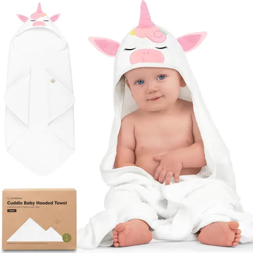 Miniatura 25 de KeaBabies Toalla de bebé con capucha para recién nacido, viscosa derivada de bambú, toallas de baño grandes con capucha para niños, niñas, niños