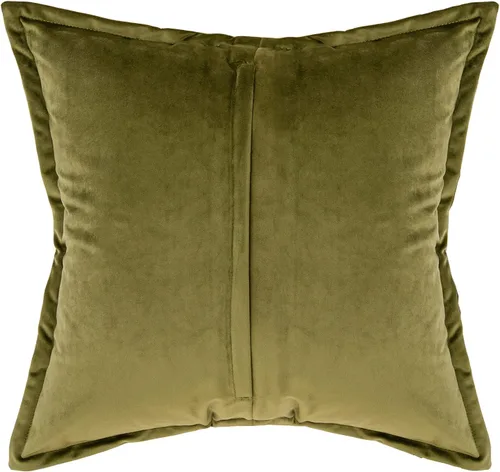 Miniatura 2 de Yangest Funda de almohada decorativa de terciopelo verde con textura de tela, funda de cojín moderna de 18 x 18 pulgadas para sofá, dormitorio, sala