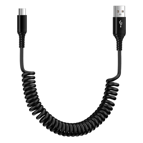 Miniatura 8 de Cable USB A a USB tipo C S25 Cable de carga ultra rápido para automóvil Android Auto, cable rápido retráctil de 3 pies para Samsung Galaxy