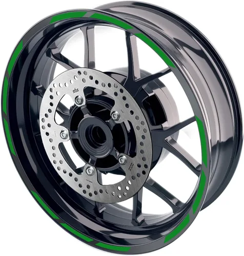 Miniatura 7 de MC MOTOPARTS Pegatinas para llantas exteriores de 17 pulgadas S01B compatibles con YZF R125 MT125 MT07 MT10 MT25 FZ25 MT03 (azul)