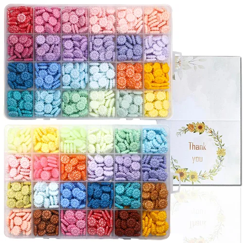 1400 cuentas de sellado de cera de 48 colores, cuentas de cera de girasol para invitaciones de boda, sobres, tarjetas, decoración de paquetes de