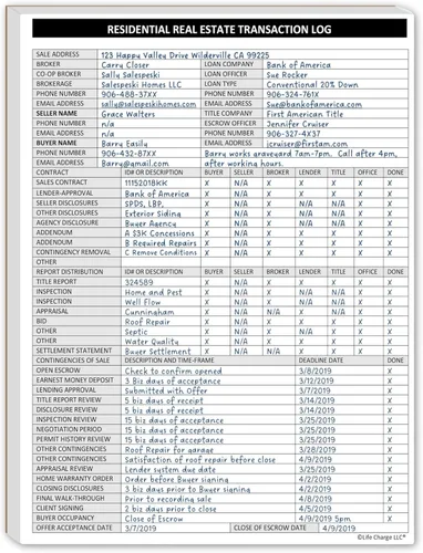 Miniatura 11 de Suministros para agentes inmobiliarios - Bloc de notas de lista de tareas de planificador diario. Documento simple de una página con calendario