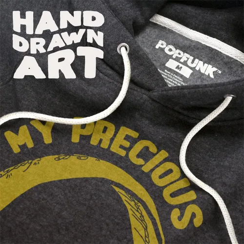 Miniatura 2 de Lord of The Rings The Gollum PopFunk - Sudadera con capucha oficial premium Ultrasoft Tri-Blend