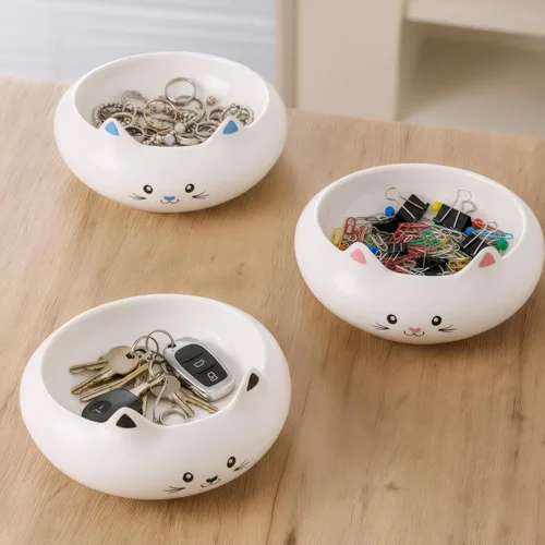 Miniatura 9 de Cuenco de comida para gatos, cuencos de cerámica para gatos, lindo cuenco de agua para gatitos con capacidad de 7.1 onzas, plato de alimentación