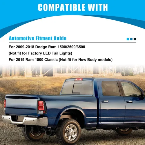 Miniatura 7 de CPW Luces traseras LED para Dodge Ram 1500/2500/3500 2019 Ram 1500-2018 2019 Ram 1500 Classic luces traseras lámpara trasera secuencial DRL