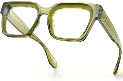 Miniatura 10 de VISOONE Gafas de bloqueo de luz azul con marco cuadrado grande y grueso para mujeres y hombres, de gran