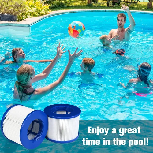 Miniatura 6 de Repuesto de filtro atornillado para bañera de hidromasaje RELXTIME/ALEKO/Wejoy Aquaspa/Co-z/Wave/CleverSpa, cartuchos roscados para jacuzzis Paquete