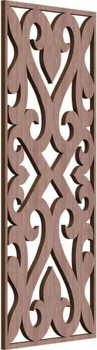 Miniatura 170 de Keene Paneles de pared decorativos de madera con calado, 9 3/8 pulgadas de ancho x 24 3/8 pulgadas de alto x 1/4 de alto, roble rojo rojo (Red Oak)