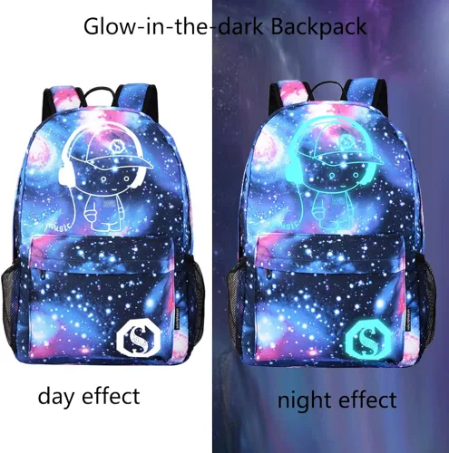 Miniatura 4 de Lmeison Mochila para adolescentes mochila de anime casual para viajes Portátil