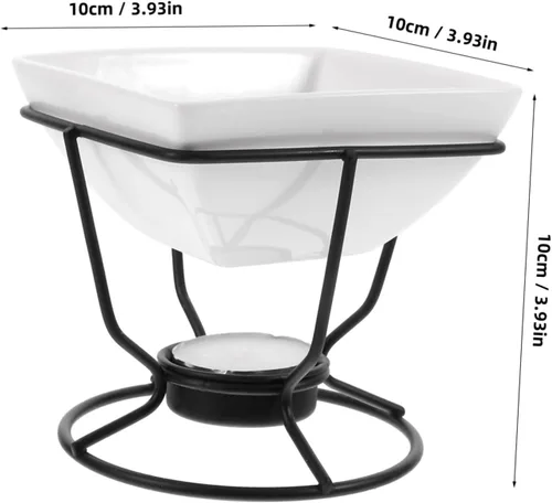 Miniatura 2 de KICHOUSE 1 Unidades Horno de fusión Base Calentador de Leche Olla de Calentamiento de Chocolate Olla de Caramelo de Melt Pot Calentador de Caramelos