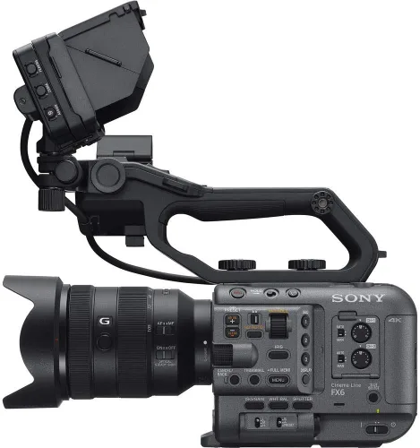 Miniatura 4 de Sony Kit de cámara de cine digital FX6 con lente de 0.945-4.134 in (ILME-FX6VK) + lente Sony FE C T3.1 G de 0.630-1.378 in + tarjeta de memoria