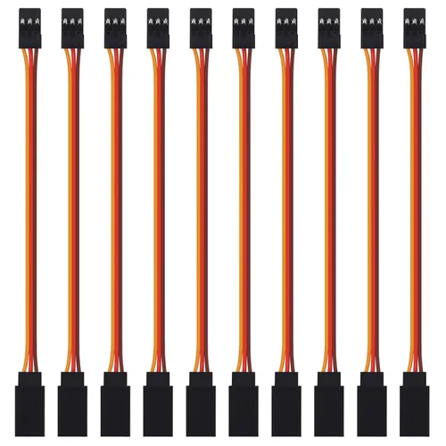 Miniatura 10 de ACEIRMC Cable de extensión servo de 3 pines hembra a macho conector de cable JR para control remoto RC Car Airplanes (39.4 in)