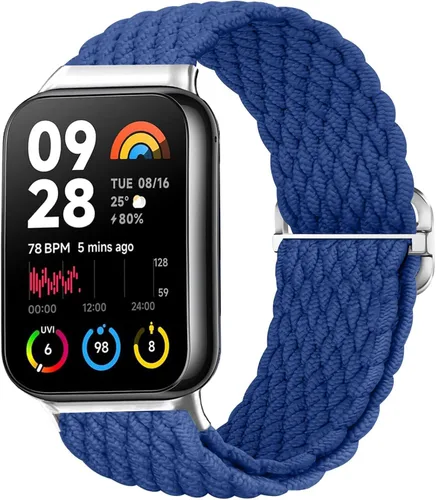 Miniatura 12 de Bandas trenzadas para Xiaomi Smart Band 9 Pro/Mi Band 8 Pro/Redmi Watch 5/4, correas elásticas de repuesto deportivas para mujeres y hombres Cremoso