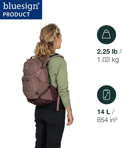 Miniatura 2 de Osprey Raven 14L Mochila de ciclismo de montaña para mujer con depósito hidráulico Deep Fig