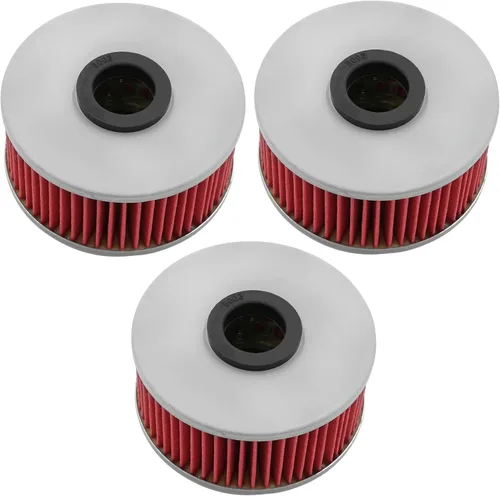 Miniatura 3 de Caltric Paquete de 3 filtros de aceite compatibles con Yamaha 600 Fz600 Fz-600 Fzr600 1986-1990