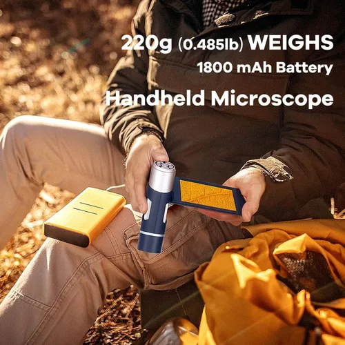 Miniatura 7 de Andonstar AD203S Microscopio Digital HDMI para Monedas con Errores con Soporte de Metal, Kit de Microscopio USB Portátil de Mano para Niños