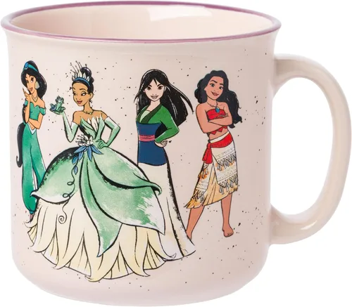 Miniatura 42 de Silver Buffalo Disney Princess La Bella y la Bestia Belle Sueños en Flor Rosas Taza de cerámica con asa esculpida en 3D, 20 onzas Belle Dreams in