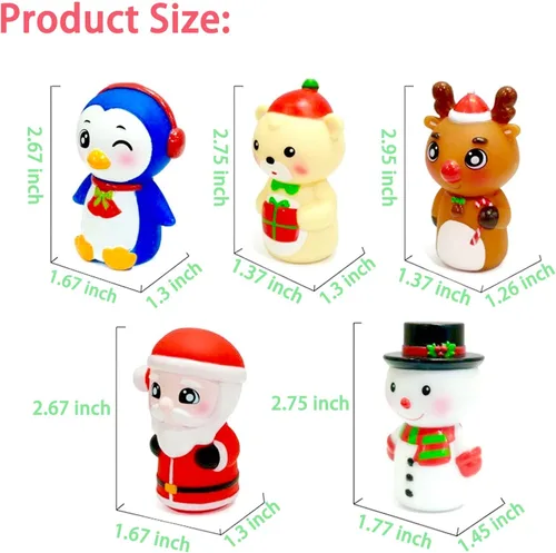 Miniatura 2 de Juguetes de marionetas de dedo de Navidad para niños, marionetas de dedo para niños pequeños de 1 a 3 años, juguetes de Navidad para bebés, juguete