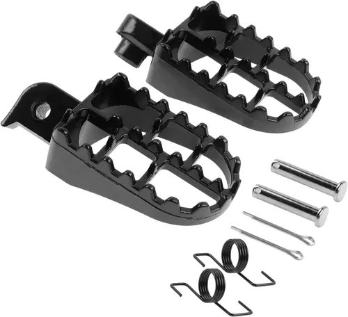 Miniatura 5 de FLYPIG Estriberas de aluminio Reposapiés Reposapiés para Dirt Bike 50 70 90 110 PW50 TW200 XR50R XR70 CRF50 CRF50F CRF70 CRF70F CRF80F CRF100F Negro