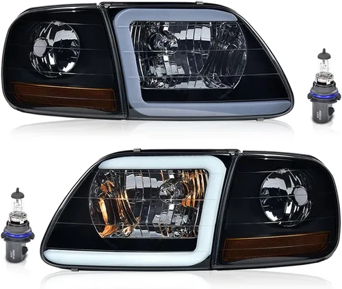 Miniatura 18 de PIT66 Tira de luces LED DRL y luces de estacionamiento de esquina Compatible con Ford Expedition 1997-2002/Se ajusta a Ford F150 1998-2003/Se ajusta