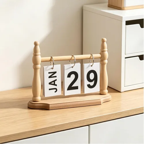 Miniatura 12 de Calendario Diario Perpetuo Desechable para Escritorio 2026 Reutilizable Accesorios de Oficina para Escritorio Decoración para el Hogar Accesorios