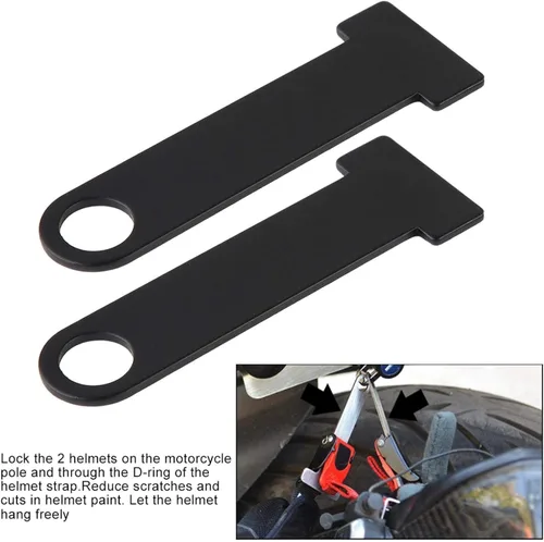 Miniatura 4 de Fydun Correa de motocicleta con anillo en D, cierre de anillo en D, accesorio de modificación universal para motocicleta de acero inoxidable