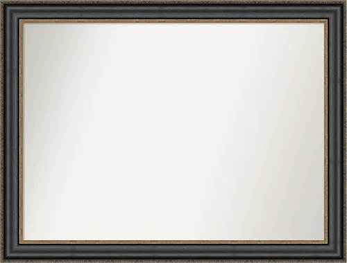 Miniatura 67 de Amanti Art Espejo personalizado, espejo de baño negro puente, espejo de pared o espejo de tocador de baño sobre el fregadero (26 x 26 pulgadas)