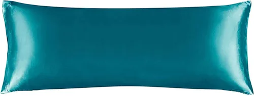 Miniatura 114 de Bedelite Funda de almohada de satén para el cuerpo, súper suave y refrescante, para el cabello y la piel, transpirable, sedosa y larga, 20 x 54 Rosa