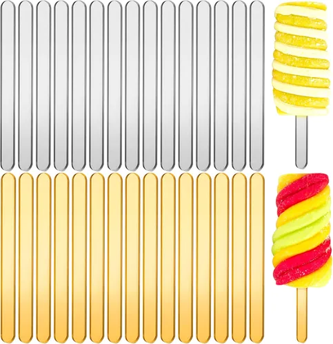 Miniatura 8 de 30 palitos de acrílico reutilizables para tartas, molde para tartas, espejo, palitos de helado, molde para tartas para el hogar, pasteles, dulces