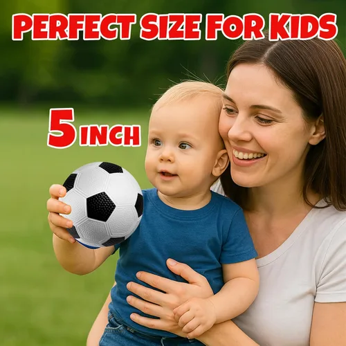 Miniatura 2 de Paquete de 8 pelotas para niños pequeños, pelotas de fútbol de 5 pulgadas, fútbol, baloncesto, pelotas de playa, kickball para juegos al aire libre