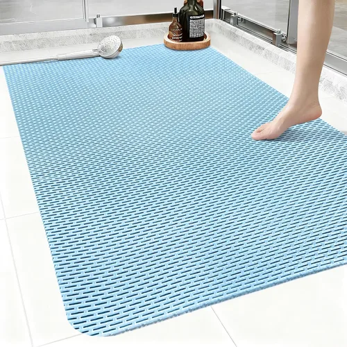 Miniatura 11 de Alfombrilla de ducha antideslizante: 35 x 24 pulgadas, extra grande para ducha interior, tapete de ducha antideslizante de PVC recortable, sin olor