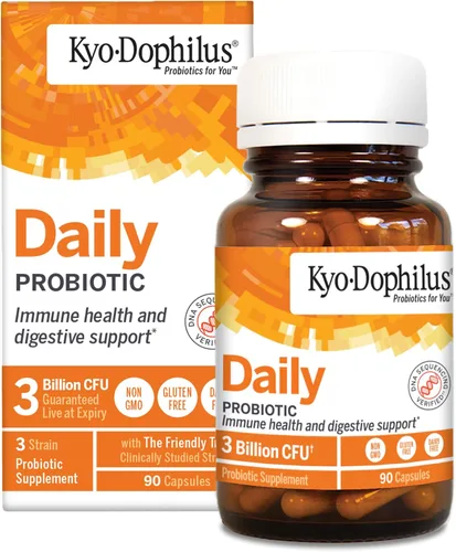 Suplemento con probióticos para la salud digestiva y del sistema inmunitario, de Kyolic Kyo-Dophilus (en cápsulas), 600-49, 1, 1