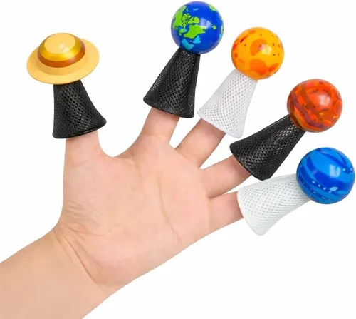 Miniatura 4 de Liberty Imports Planet Pop Jumpers para niños, paquete de 20 juguetes de reventar con sistema solar iluminado con estrellas y planetas, lanzadores